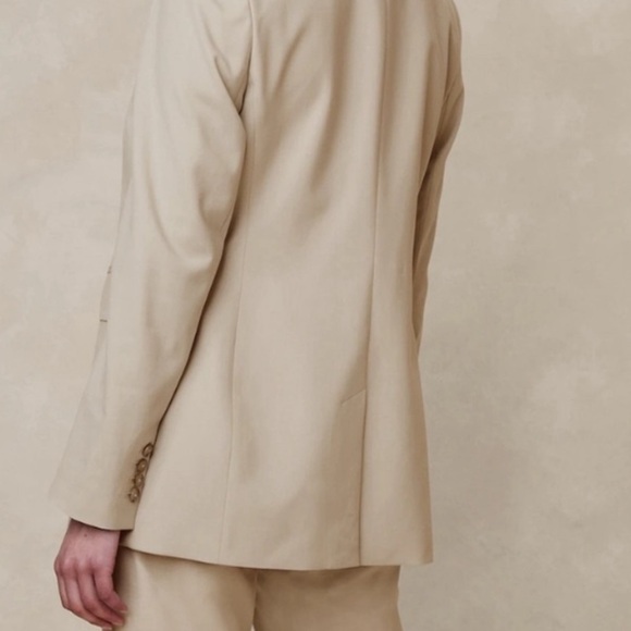 NWT! Banana Republic Tan Siena Relaxed Italian Wool Blazer- Size 20💎 - Picture 7 of 9
